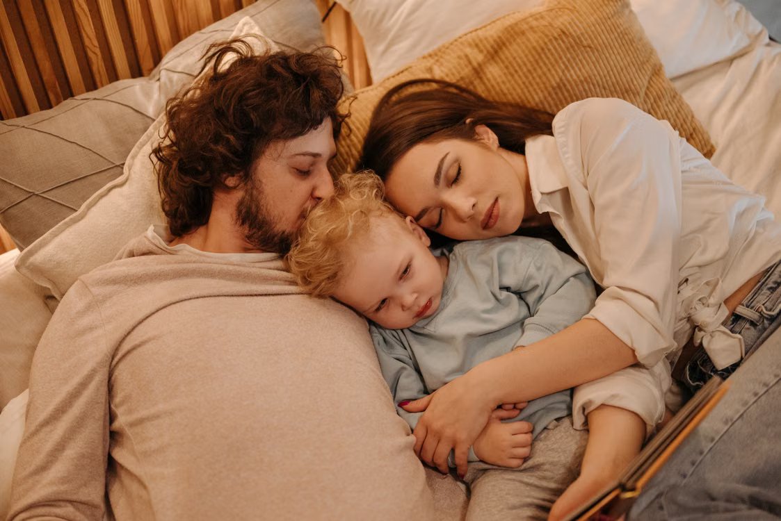 Family enjoying a clean, protected sleep